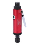 Shop Rated 25000Rpm Straight Pneumatic Air Die Grinder Featuring Precision 3Mm And 6Mm Collets for grinding with red aluminum housing.