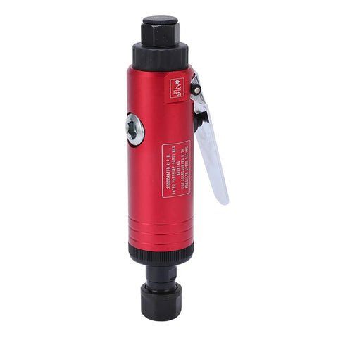 Shop Rated 25000Rpm Straight Pneumatic Air Die Grinder Featuring Precision 3Mm And 6Mm Collets for grinding with red aluminum housing.