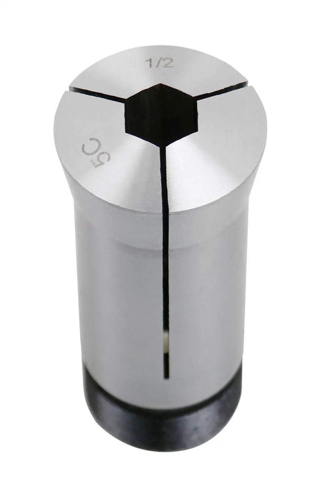 Half-inch collet from Seven Piece Five C Hex Collet Set One Quarter Inch To Seven Eighths Inch, precision hardened steel