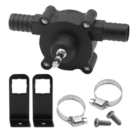 Heavy Duty Hand Electric Drill Powered Self Priming Water Transfer Pump With Corrosion Resistance Portable Design Quick Install No Power Cord Needed Efficient Engineering For Garden Irrigation And Drainage Tasks