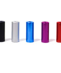 Five colorful pieces from 50 Piece Aluminum Alloy Bike Cable End Caps Kit For 4mm And 5mm Derailleur And Brake Wires Ferrule Set For Shifter Housings.