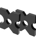 Two Pack H Frame Press Plates 7 By 7 By 1 Inch Thickened Hydraulic Shop Plates For 20 Ton And 32 Ton Machines With Five Notches Heavy Duty Reloading Press Accessories, black iron plates