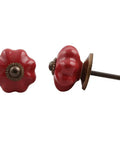 Fresh Red Ceramic Pumpkin Drawer Knobs 100 Pack Heavy Duty Cabinet Handles For Kitchen Cabinets And Dresser Drawers Dope Solid Hardware With Smooth Kid Safe Finish Quick Install showing detailed design and mounting hardware.