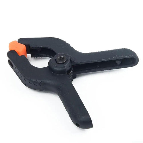 Rock Strong Spring Clamps For DIY Pros Hard Plastic Woodworking Tools 2 Inch Grip Set To Hold Projects Tight Like A Pro, black clamp