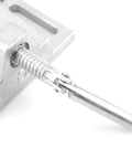 Close-up of the internal mechanism of LiebeWH Heavy Duty Drill Press Vise 2.5 Inch Aluminum Body for smooth jaw movement.
