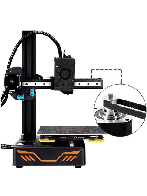 1 Pc Synchronous Timing Belt 270-392mm Range, 300mm Wide, 2GT Pitch, 2mm Spacing featured in CNC machine setup