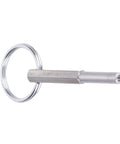 Oval Head Bit Key Stainless Steel Coffee Machine Repair Tool with ring attachment