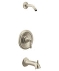 Brantford Brushed Nickel Tub and Shower Trim Kit Without Showerhead Featuring Posi Temp Pressure Balancing Valve Required for 2510 2520 2570 or 2590 T2153NHBN showing faucet and controls