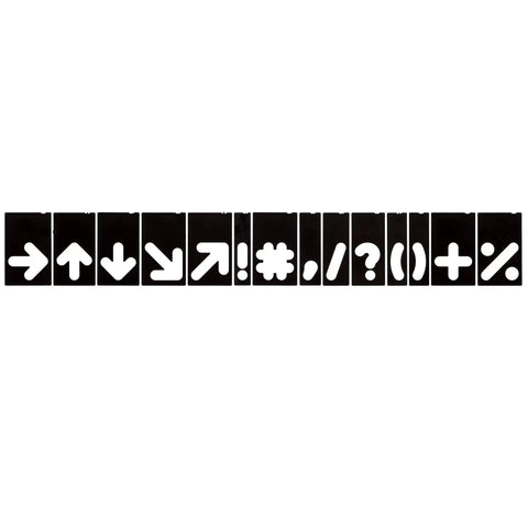 Badass Custom Wood Sign Router Template Kit Featuring Dope Arrow And Symbol Stencils. Black template set for creative wood signs.