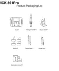 Pro Grade 1300W Lead Free Hot Air Gun And Soldering Desoldering Station With AI Voice Control packaging list diagram