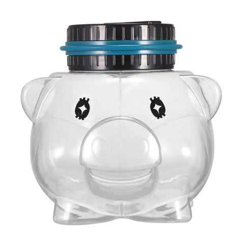 Smart Digital Piggy Bank For Kids And Adults, clear pig shaped money jar with LCD counter, front view