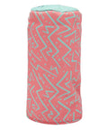 Dope Fairway Wood Headcover With Style And Flare, Premium Golf Club Cover with colorful zig zag design, rear view.
