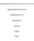 Lincoln Collection 1 5 16 Inch Center To Center Stainless Steel Modern Cabinet And Drawer Edge Pull Handle in various sizes