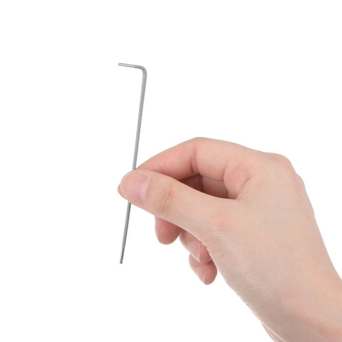 Person holding Heavy Duty 4 Piece 1.5mm Ball End Hex Key Wrench Set For Household DIY And Professional Machine Repairing L Shaped Long Arm