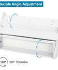 LED High Bay Shop Light Two Pack 150W 21000 Lumens 5000K with flexible angle adjustment feature shown