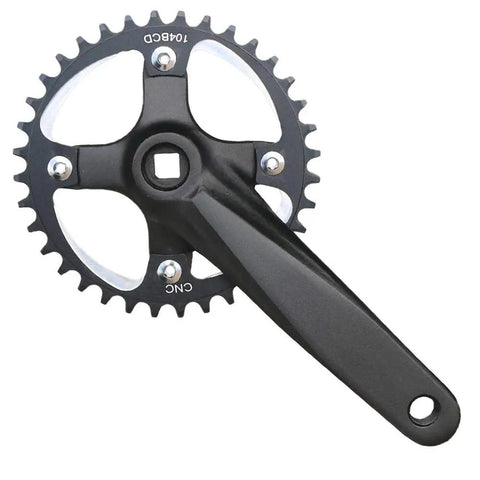 165Mm MTB 1X Crankset With 32T Narrow Wide Chainring 104BCD Square Taper Aluminum Arm Set for Mountain Bikes