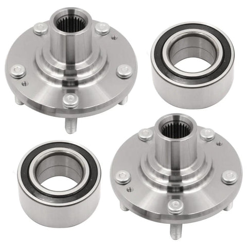 Hyundai Kona Prefer identification premium front wheel hub and bearing set for Elantra 2007-2010 and Forte 2010-2013 direct fit replacement