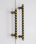 Vintage Brass Cabinet Pulls With Bead Detail Drawer Knobs For Kitchen And Furniture Durable Zinc Alloy Handles Center To Center About 5 Inches Antique Look Old School Hardware