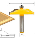 Pro Grade Cove Raised Panel Router Bit Half Inch Shank Cemented Carbide Door Milling Cutter with yellow coating