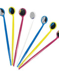 100 Count Disposable Dental Mouth Mirrors Kit, Anti Fog, Individually Wrapped Oral Inspection Mirrors In 4 Assorted Colors, Perfect For Dental Clinics Or Home Care, Hygienic And Easy To Use; 6 mirrors