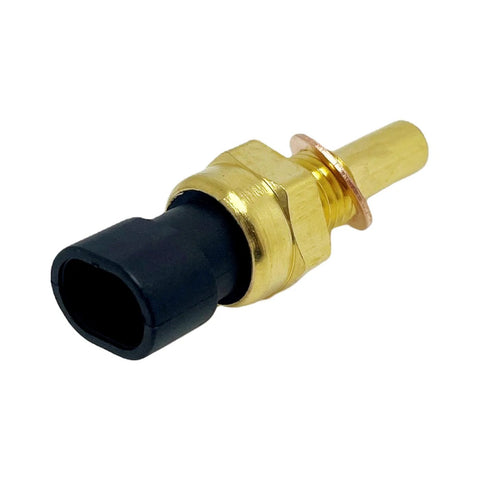 YCUPONE coolant temperature sensor close-up: brass body with black plastic connector