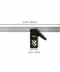 Professional Grade Carpentry Combination Square Layout Ruler With Dead On 45 And 90 Degree Marking Heavy Duty Woodworking Measuring Tool dimensions 11.8 in by 1.4 in.