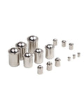 Heavy Duty 304 Stainless Steel Ball Plungers With Knurled Thumb Nuts 10 Piece Push Fit Spring Detent Pins assorted sizes and shapes.