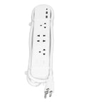 Smart Power Strip With WiFi And Bluetooth Remote Access, Voice Activated Outlets, Quick Charge USB And Type C Ports, App Managed Surge Blocker equipped with multiple AC outlets and USB ports.