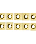 Pro Grade Titanium Coated Square Tungsten Carbide Inserts For CNC Spoilboard Surfacing And Router Bits 12 By 12 By 2.2mm 35 Degree