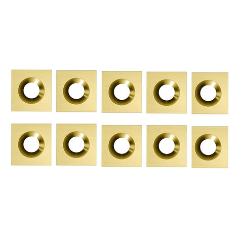Pro Grade Titanium Coated Square Tungsten Carbide Inserts For CNC Spoilboard Surfacing And Router Bits 12 By 12 By 2.2mm 35 Degree