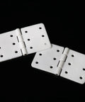 24 Pack Pinned Nylon Hinges For RC Aircraft And Fixed Wing Models, 16x29 Mm Foldable Hinges With 30 Degree Angle, top view