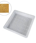DIY Concrete Mold Stepping Stone Square Paver For Garden Walkway Patio 30cmx30cmx6cm White Durable PP Tool