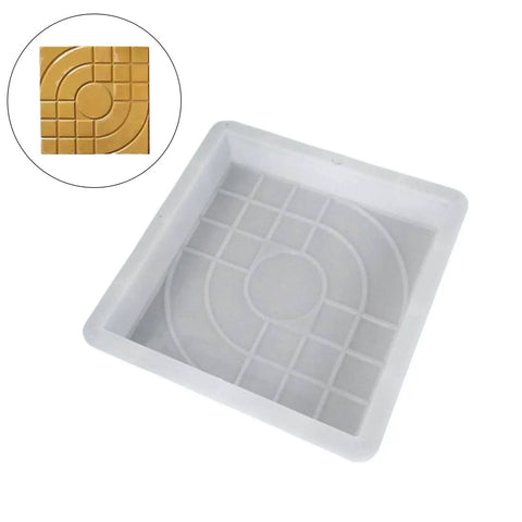 DIY Stepping Stone Molds For Garden Path Pavers Concrete Mold Tool Set Easy Release Cement Molds For Backyard Sidewalks Durable PP Molds For Smooth Finish And Quick Release, 30cm PP mold with circular pattern for garden pathways
