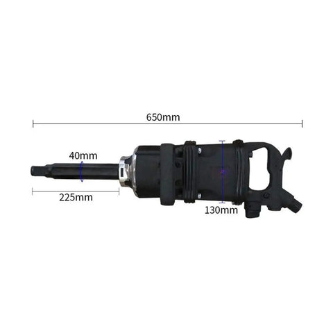 Pro Shop Ready 1 Inch Square Drive Impact Wrench Featuring Smooth Pinless Anvil And Snappy Forward Reverse Throttle Switch Built Tough For Hardcore Truck And Big Rig Jobs
