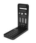 Built Tight Double Cheese Plates For Dslr Cameras With Straight Up Secure 1/4 And 3/8 Inch Screws Rock Solid L Bracket Mount for vertical extension rig, heavy-duty aluminum.