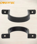 2-1/2 Inch Hose And Pipe Hangers 5 Pack Black For Wall Mounts Keep Dust And Vacuum Hoses Organized Durable ABS Plastic