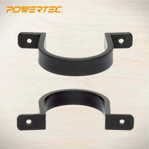 2-1/2 Inch Hose And Pipe Hangers 5 Pack Black For Wall Mounts Keep Dust And Vacuum Hoses Organized Durable ABS Plastic