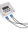 12/24 Volt DC Timer Switch With 7 Day 24 Hour Programmable Time Relay Clock For Panel Mount Use With Countdown Off Function Enclosure And Wiring