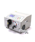 Heavy Duty Automatic Cable Wire Cutting And Stripping Machine AWG 32 To 11 with control panel and output ports.