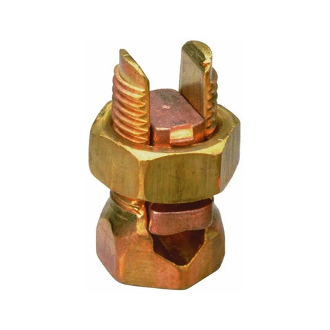 10 Pack High Strength Split Bolt Connectors For 4 Gauge To 8 Gauge Solid Wire UL Listed Copper Bar Splice Kit product image