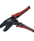 Ratcheting Insulated Terminal Crimper For 10 To 22 AWG Wire With Three Cavities 22 16 12 10 Red Blue Yellow Adjustable Compound Action