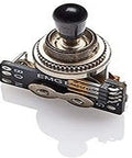 Low Profile Solderless 3 Position Toggle Switch With Included Cables For Easy Guitar Wiring Plug And Play Install Black Lever Knob