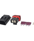 2 Pack 40A Motorcycle Fuse Holder Set For Electrical Systems On Bikes Space Saving Circuit Protector Box Easy Install Durable Kit