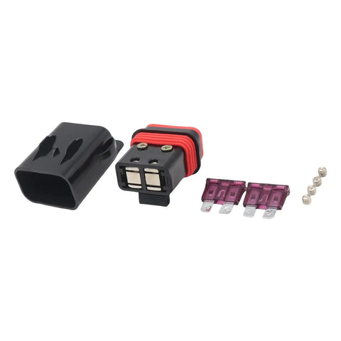 2 Pack 40A Motorcycle Fuse Holder Set For Electrical Systems On Bikes Space Saving Circuit Protector Box Easy Install Durable Kit