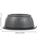 Close-up of a grey foot pad from the 8 Pack Slip Shockproof Foot Pads For Washing Machines And Refrigerators Heightening Stabilizer Mats For Noise Reduction Vibration Control And Longer Appliance Life For Everyday Home Use, showing dimensions of 3.46 inches by 1.38 inches.