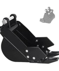 Beast Of A Compact Mini Excavator Bucket Attachment For Up To 2 Tons, 7.24 Inch Wide, 2 Pins, High Manganese Steel Teeth in black