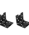 2 Pack 90 Degree Snap On Spring Loaded Concealed Plate Folding Hinges Stainless Steel 1.97 x 1.57 Inches For Securing Cabinet Doors