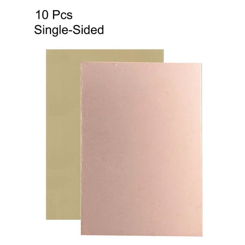 Single Sided Copper Clad FR4 PCB Laminate Board 100x70mm 1.5mm Thick Built For DIYers Prototyping Projects Great For Hobbyists And Makers