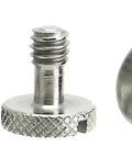 Heavy Duty Stainless Steel Tripod Screws With Flat Head Slots For Quick Release Plates Rock Solid Camera Hardware Compatible With Top Brands No Fuss Setup 3 Pack, showcasing three stainless steel screws.