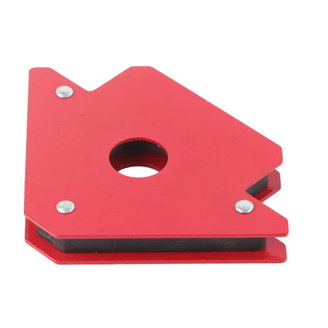 Red welding magnet from 4-Piece Welding Magnets Set With 25Lb Hands-Free Hold Heavy-Duty Magnetic Holder For TIG MIG Soldering 90 Degree Square